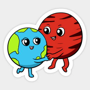 Colonize Mars! Sticker